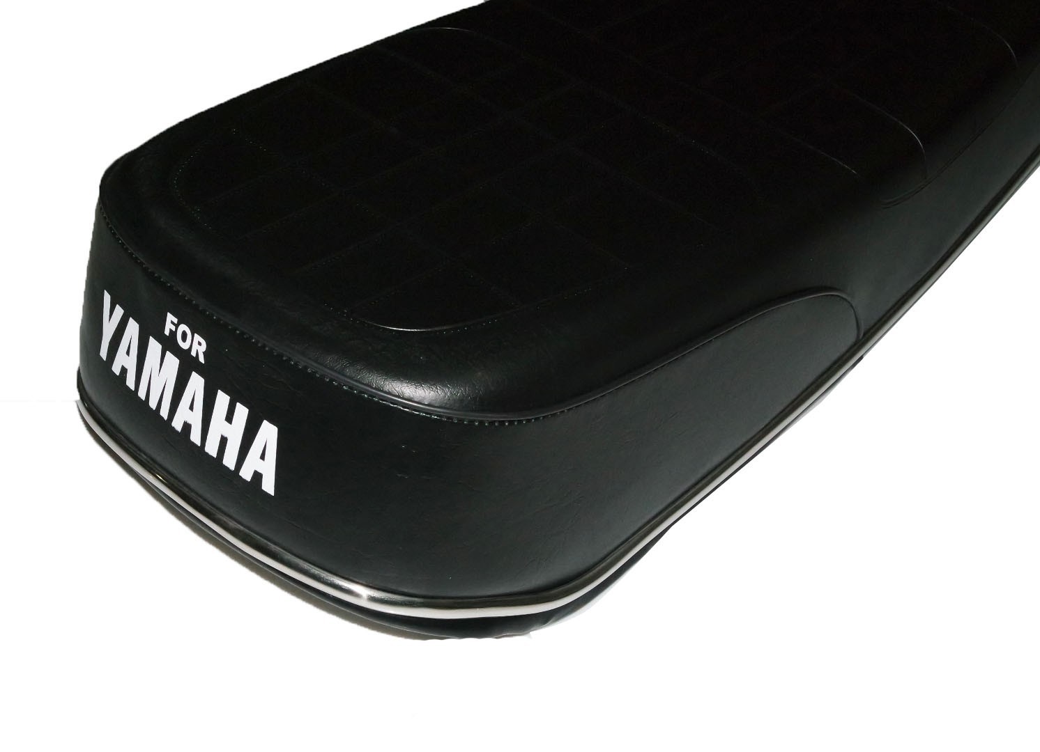 Yamaha Rx100 Rx125 Rx 100 Rx 125 Complete Seat Assembly With Chrome Rim  
