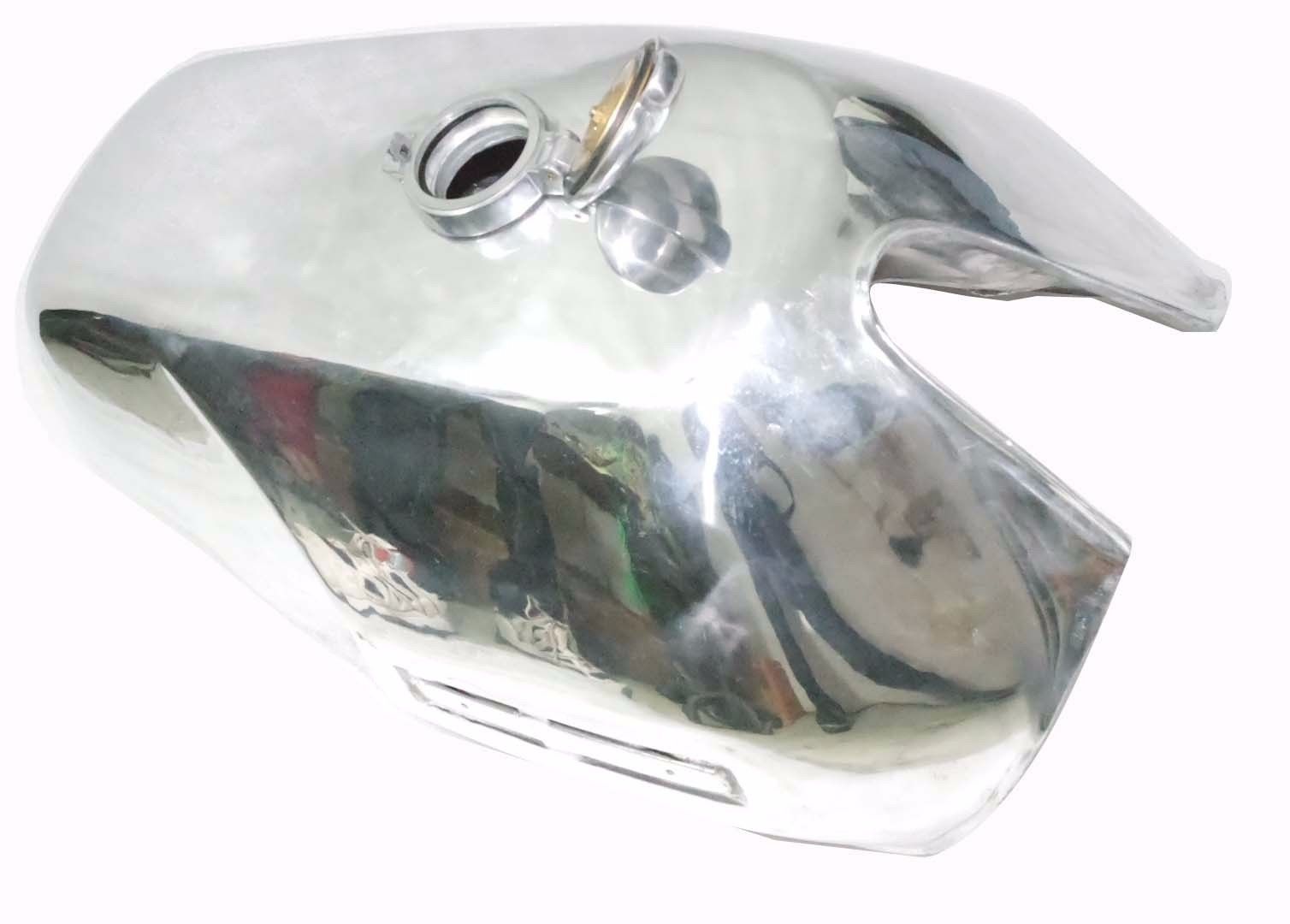 Petrol Gas Fuel Tank Steel Chrome Plated +Filler Cap Fits Ducati 860 900  