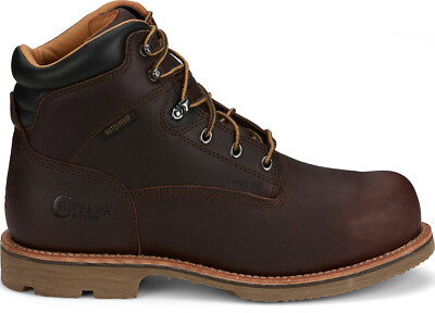 Pre-owned Chippewa Mens Serious Plus 6in Wp Met Guard Ct Pr Briar Oiled Leather Work Boots
