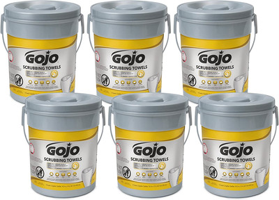 GOJO Hand and Surface Scrubbing Towels, Fresh Citrus Scent, 72 Count Heavy Duty 