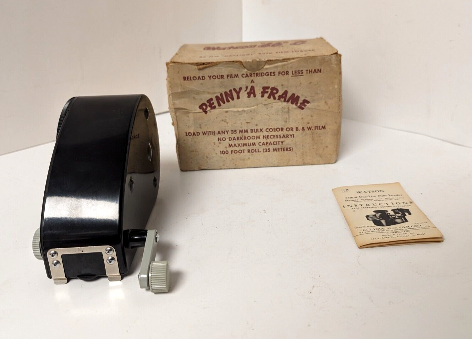 Watson 66C Penny 'A Frame 35MM Day-Lite Bulk Film Loader W