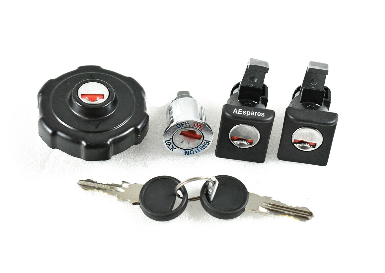 VESPA VBB VBA VLB BAJAJ CHETAK LOCK ASSEMBLY WITH KEYS SET OF 4 UNIT