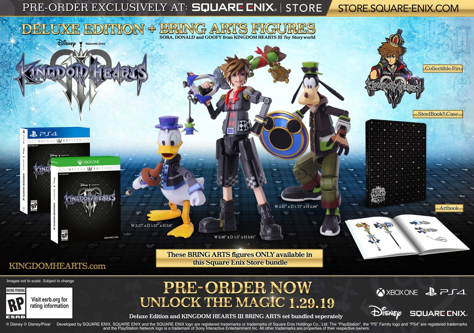 SQUARE ENIX - キングダムハーツ KH3マスターピース特典 アートブック 非売品 レア キングダムハーツ KH3マスターピース特典 アートブック 非売品