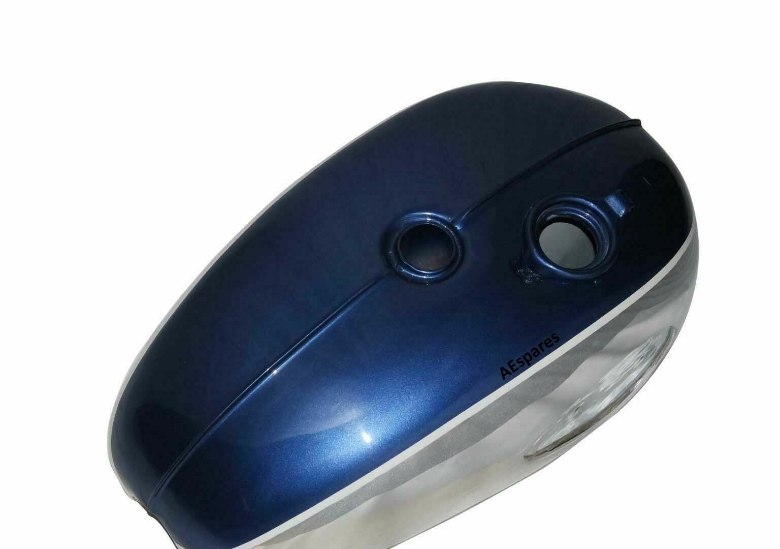 BSA A65 THUNDERBOLT BLUE PAINTED CHROME PETROL GAS FUEL TANK  