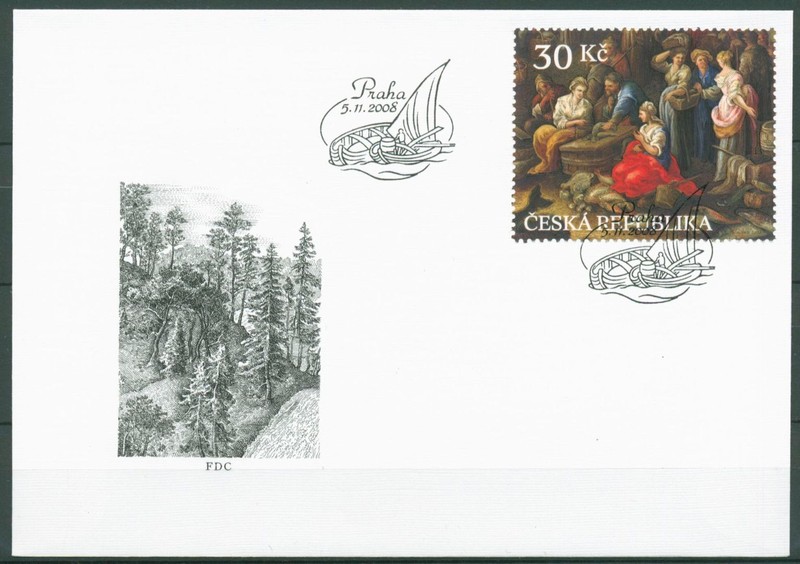 Tschechische Republik 2008 GemÃ¤Lde 579 Blockeinzelmarke Fdc (X62102)