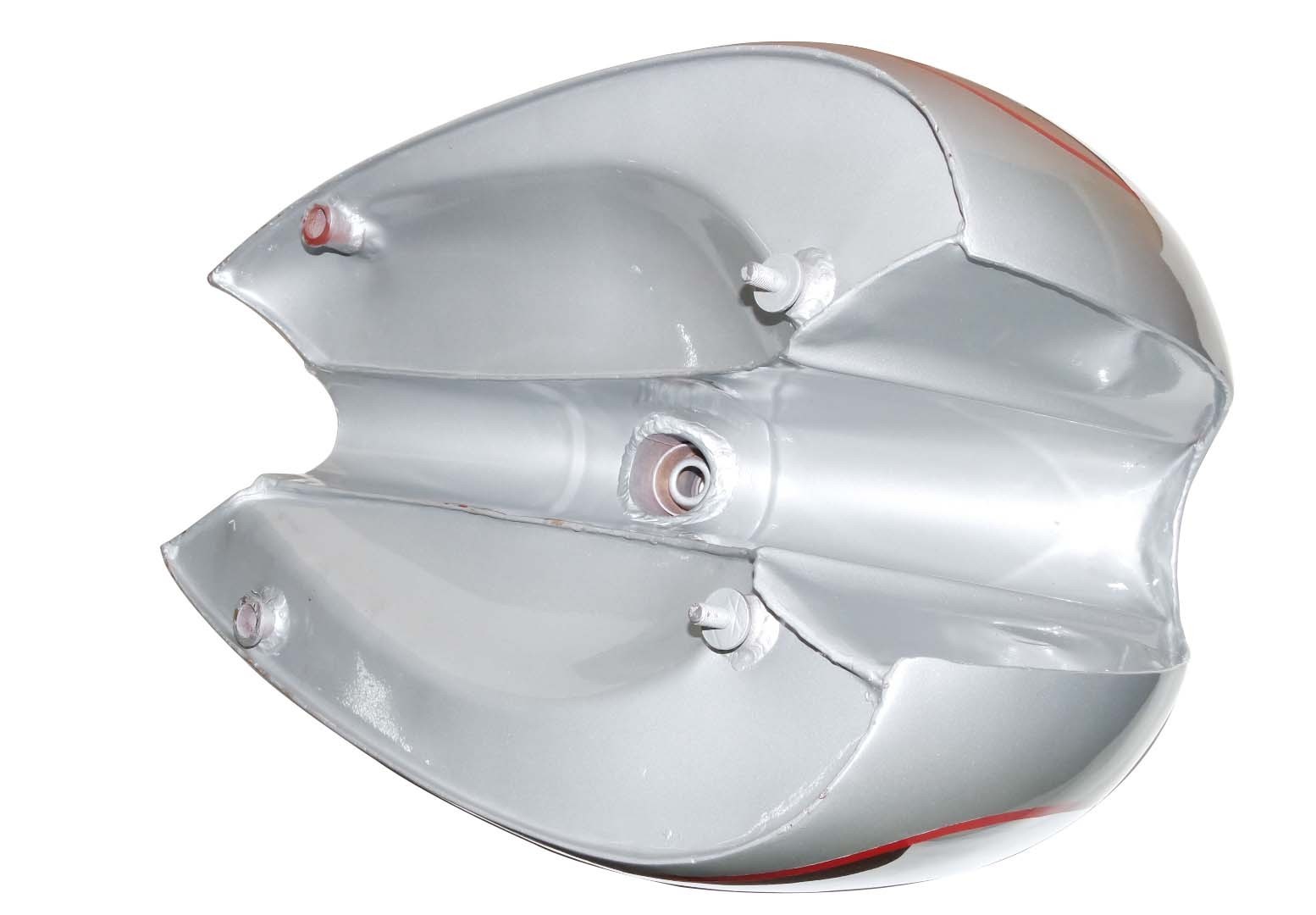 BSA Gold Star B34 A7 Petrol Gas Fuel Tank Chrome Plated & Silver Painted 