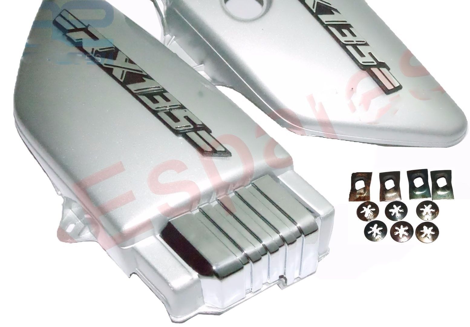 Yamaha RX135 Side Panel Set Silver Plastic Made For RX 135 cc Motorcycle  