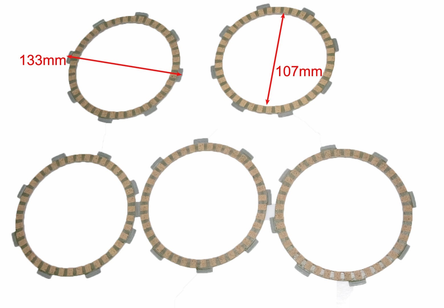 Yamaha RX 100 Motorcycle Clutch Friction Plate Set  