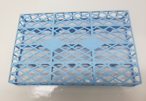 Vintage Hot Wheels Travel Case Plastic Insert Racks 12 Car Each 9.5 x 6 Blue - 4