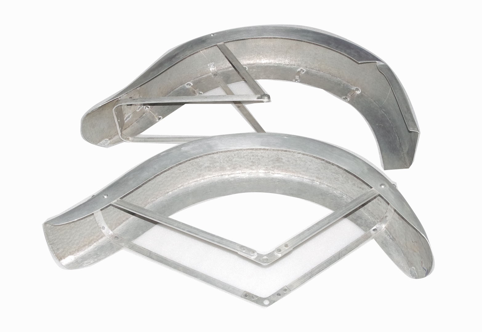 Indian Chief Sports Scout 1940 Raw Steel Front & Rear Mudguard Fender Set 