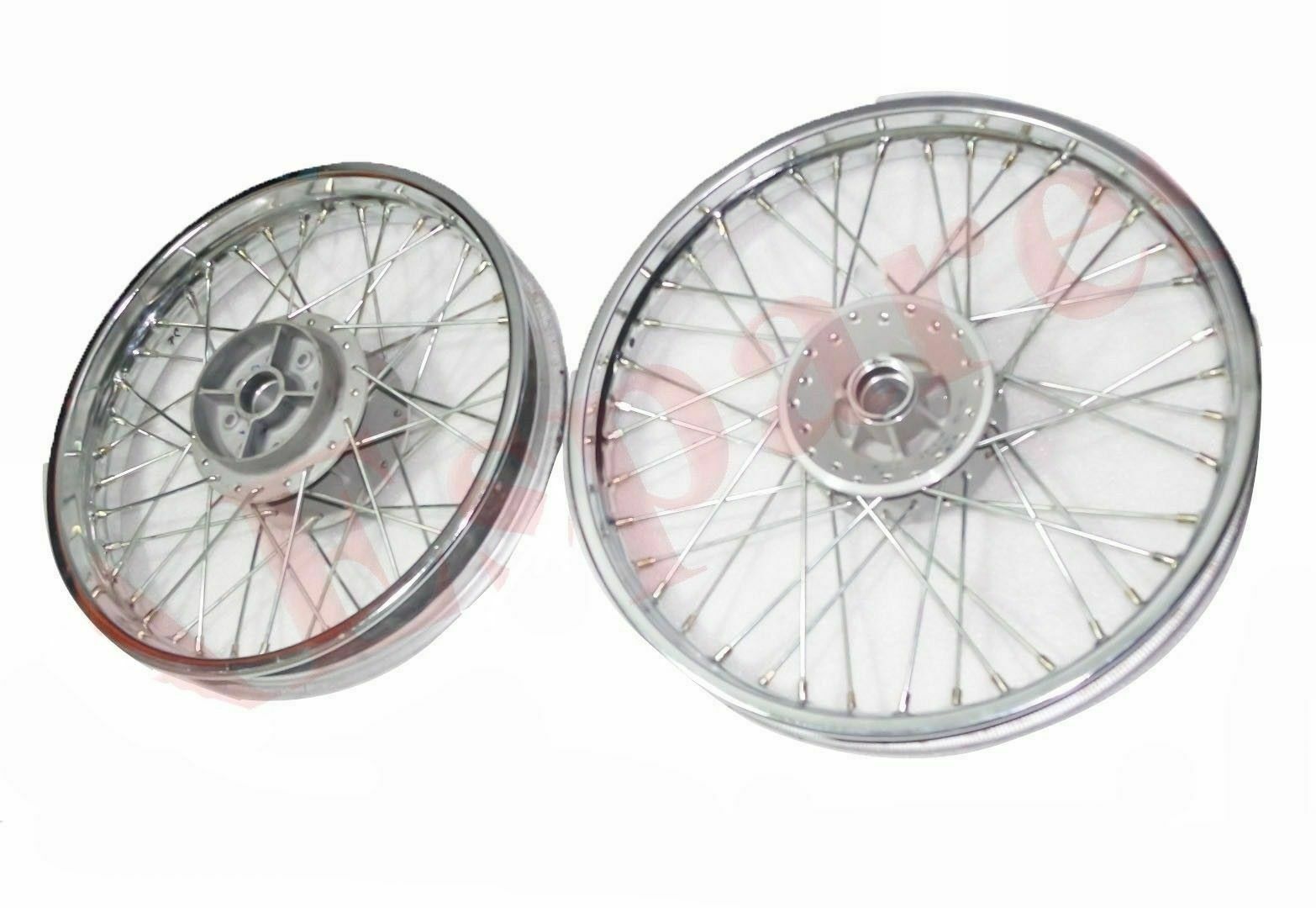 Fits Royal Enfield Thunderbird Classic Wheel Rim Set + Disc Break Hub 