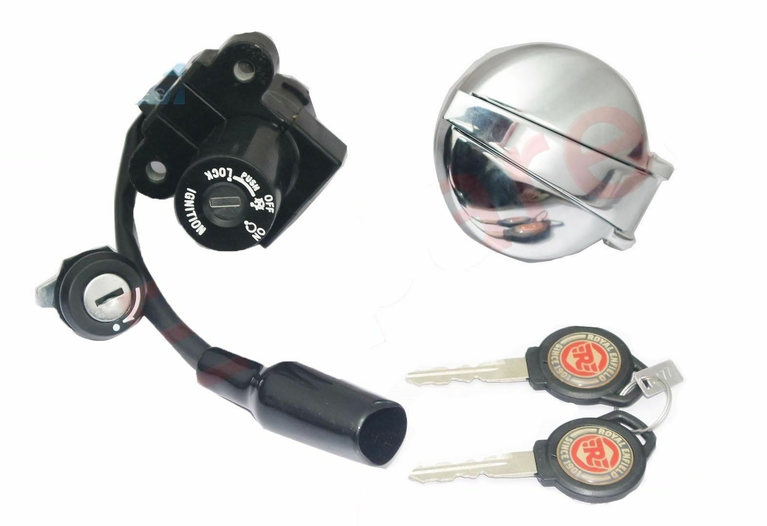 Fits Royal  Enfield GT Continental 535 Ignition Switch Gas Cap Key Lock Set 