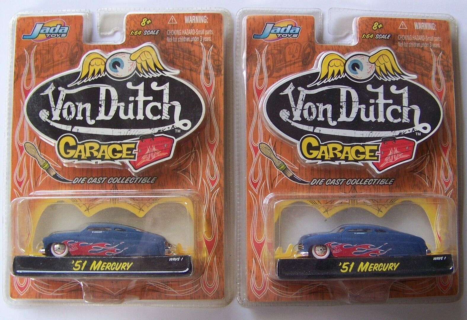 Jada Toys Von Dutch Garage '51 Mercury Lot of 2 | M187 Jada Toys Von Dutch Garage '51 Mercury Lot of 2 | M187
