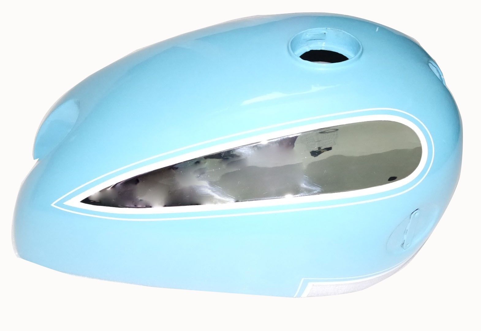 Ariel Square Four 4G 1000cc Sky Blue Painted & Chrome Petrol Gas Fuel Tank  