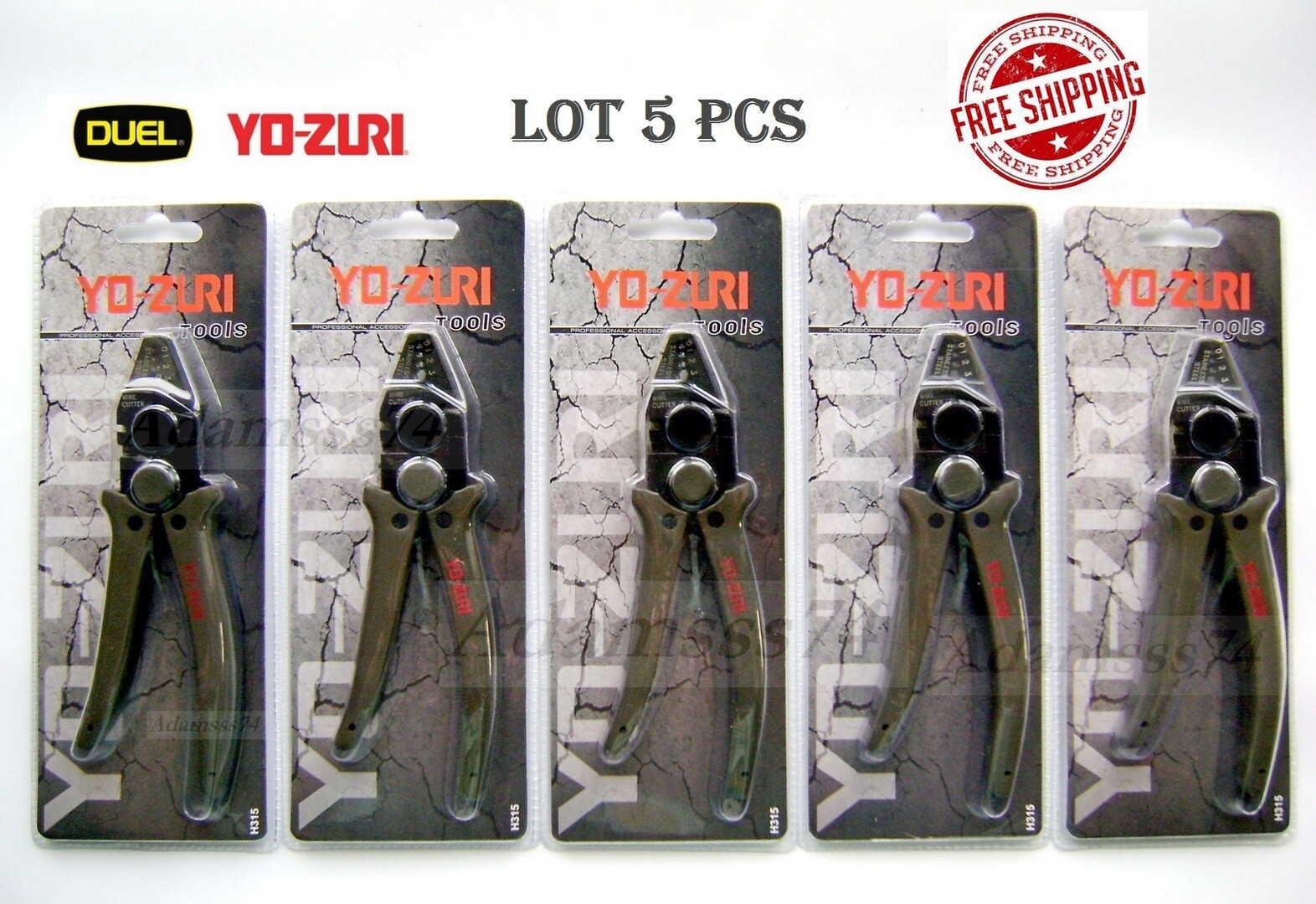 LOT 5 YO ZURI Fishing Crimping Pliers,tongs,pincers,clippers