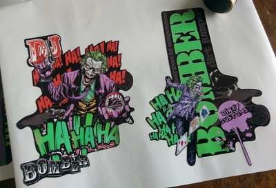 2 BOMBER Decals stickers Bike Fork