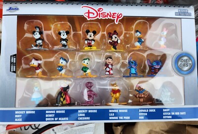 Disney Nano Metal Die-Cast Collectible Figurines - Set of 18