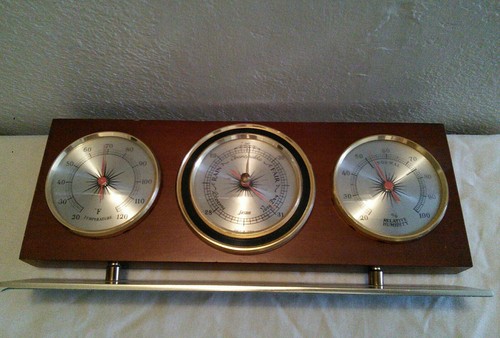 Vintage Jason Desk Top Weather Station Barometer, Thermometer, Hygrometer