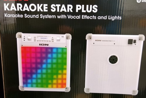 Ion Audio Karaoke Star Plus Portable Rechargeable Sound Speaker Bluetooth NEW