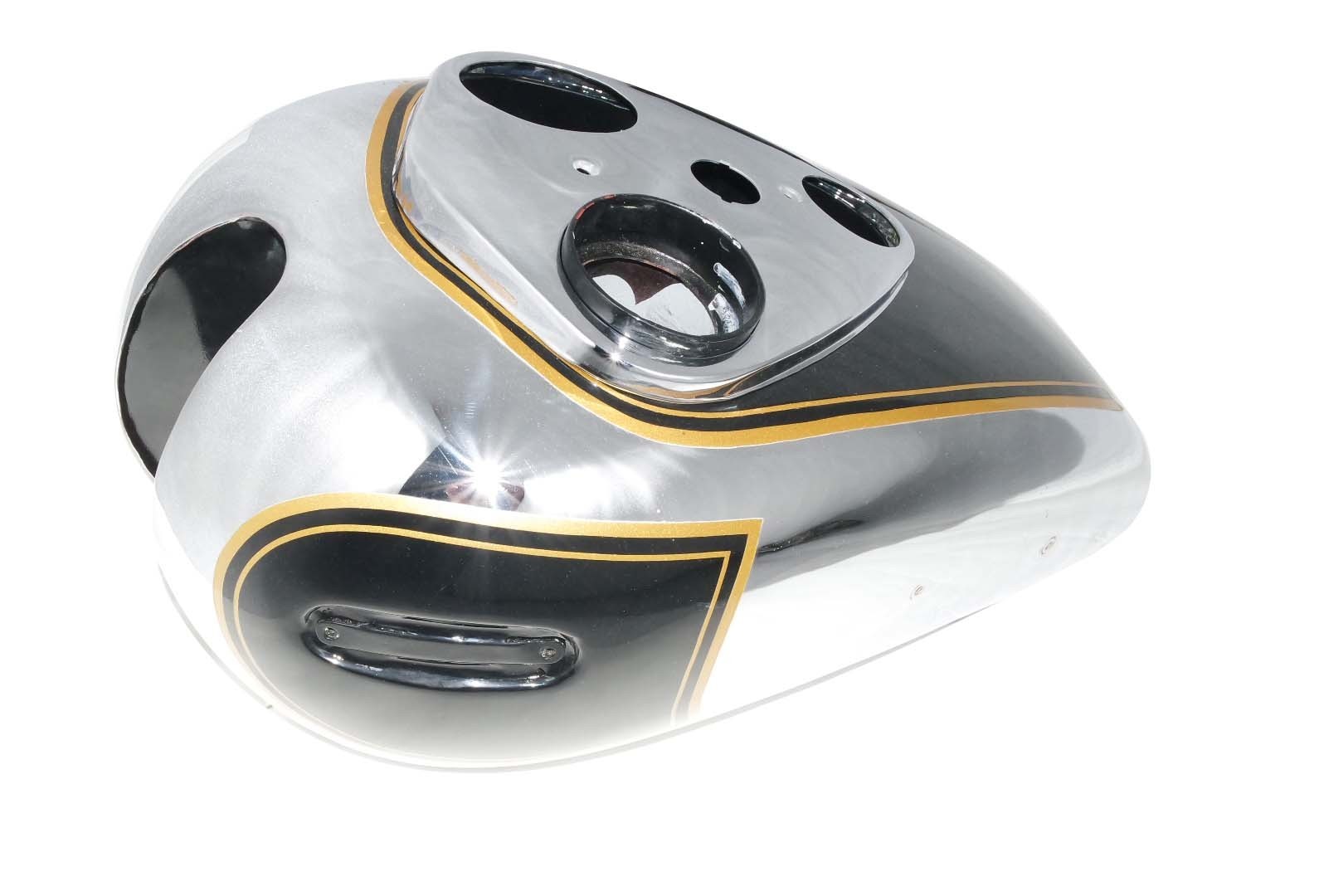 Ariel Square Four 4F Red Hunter Petrol Gas Fuel Tank Black Painted Chrome 