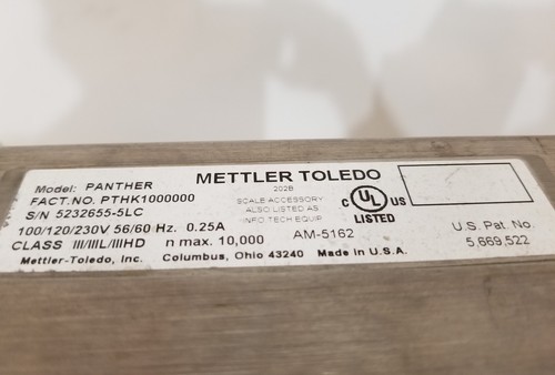 Mettler Toledo Panther Plus and deckmate deck scale