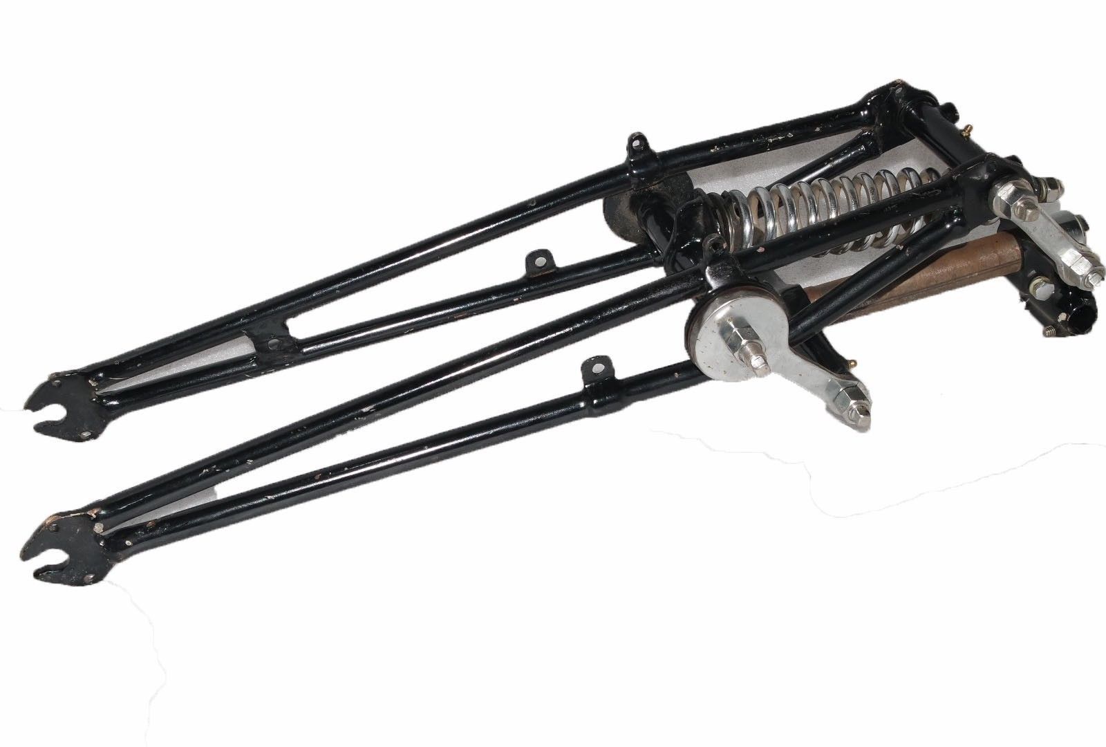 BSA 250cc C10 C11 B21 1938 Complete Springer Girder Fork Assey Black Chrome 