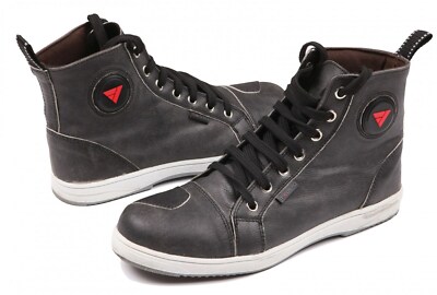 Modeka Lane Schuhe Gr. 35 Motorrad Sneaker Cafe Racer Retro Used Look schwarz