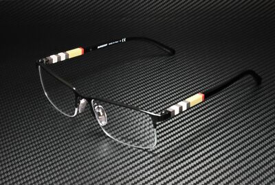 BURBERRY BE1282 1001 Black Demo Lens 55 mm Men's Eyeglasses