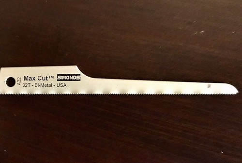 25 PC A32 SIMONDS MAX CUT USA MADE 32 TEETH RECIPROCATING  AIR BODY SAW BLADES