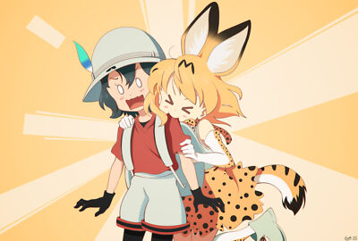 Anime serval kemono friends Playmat Gaming Mat