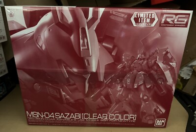 BANDAI RG 1/144 Sazabi Clear Color Gundam Base Tokyo Event Limited Gunpla Japan