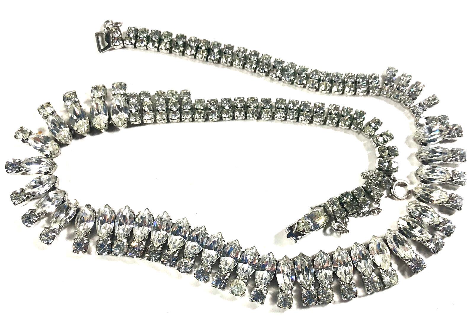ネックレス・ペンダント Draped Chain Rhinestone Necklace 18
