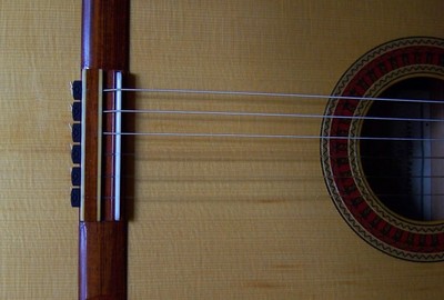 Rosette Diamond Secure Classical Guitar String Ties / New Low Profile BridgeB...