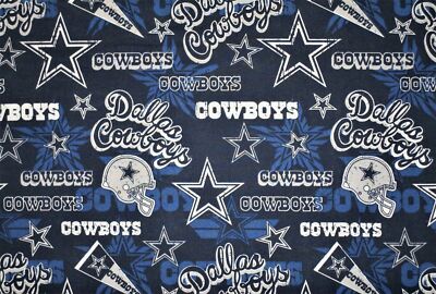 FAT QUARTER NFL COTTON LICENSE FOOTBALL (AFC / NFC) Teams 18'' x 21'' 