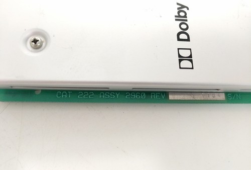 Dolby System A Type Noise Reduction Module CAT No.222  cp55 1984 Dolby Labs