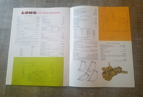 Fantastic Long 5 N 1 Tractor Dealers Brochure & Spec Sheet / Original!!