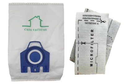 10 GN Bags & 4 Filters For Miele Classic C1 S2 C3 S8 Canister Vacuum Cleaners