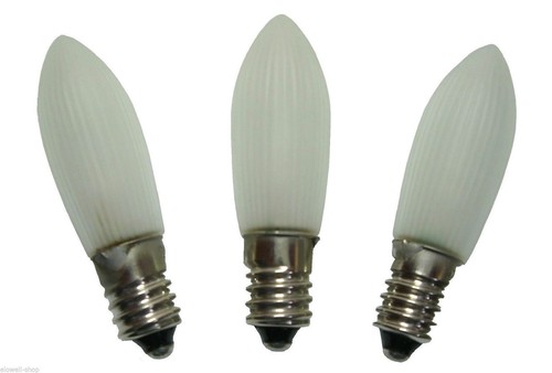 10x 1x E10 LED 6V 12V Weihnachtsstern Beleuchtung wei warmwei rot  Glhbirne | eBay.de
