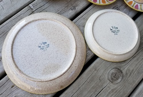 Red Wing Pottery Pepe 20-Piece Set for 5 Dinner Salad Plates Cups Saucers