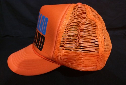 Work Hard Play Hard Orange Comfy Foam Front Cool Vent Mesh Snapback Cap Hat Adj.