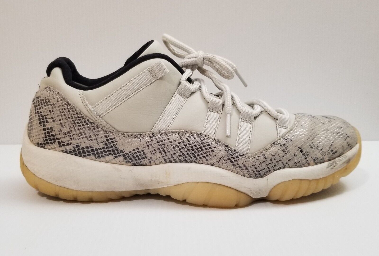Nike Air Jordan 11 XI Low Snakeskin Light Bone 2018 Men's