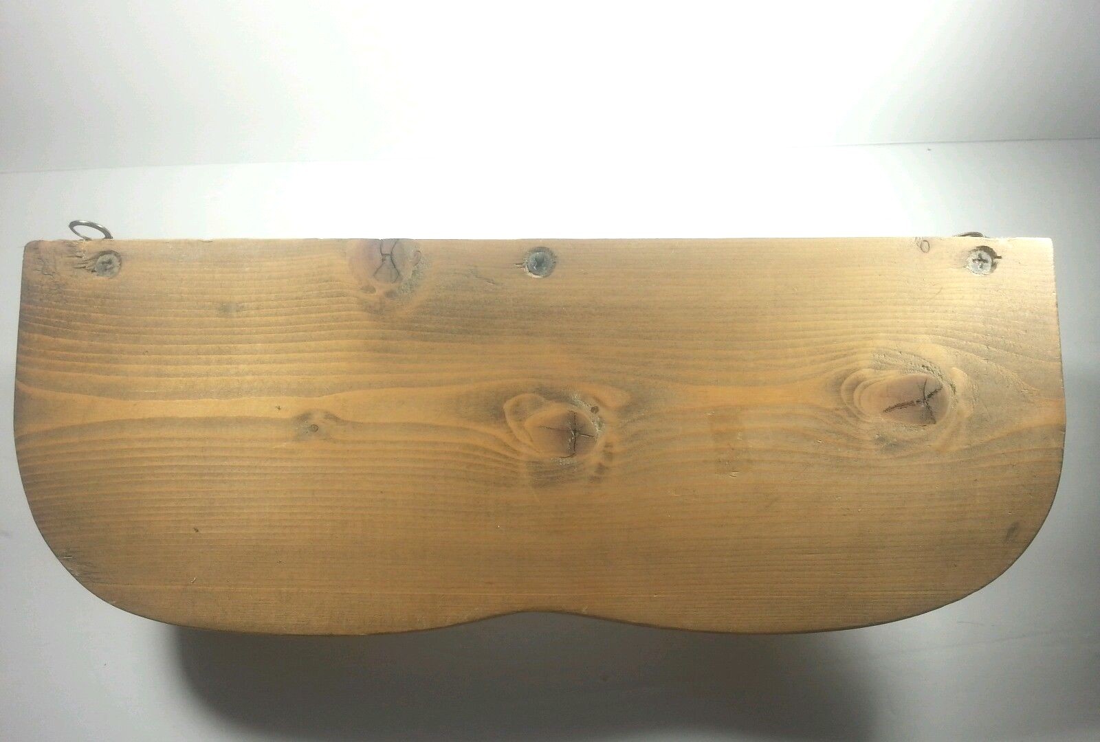 Wooden Hanging Shelf Heart with Pegs 13