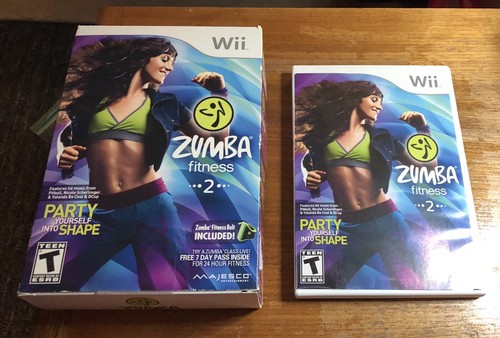 Zumba Fitness 2 (Nintendo Wii, 2011) with Belt - The Biggest Loser - Fitness Ult