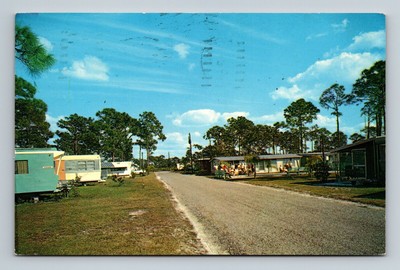 1961 Royal Palms Trailer Park Sarasota,FL Florida Vintage Postcard