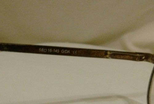 Vintage Boulevard Boutique Bridged Gold Plated Prescipt Eyeglasses Brown Frame