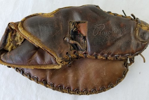 vintage rawlings T70 leather baseball glove mitt RHT George McQuinn the claw
