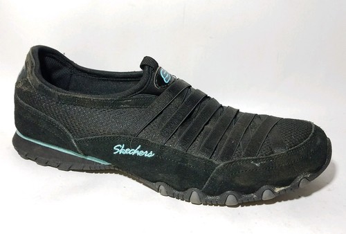 Skechers FIXATION 22038 Womens 9 M Black Walking Slip On