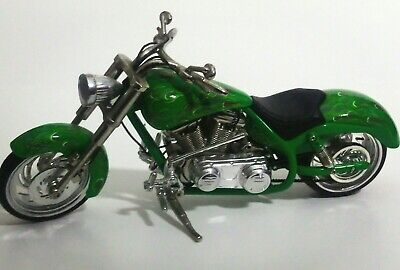 TOY ZONE IRON LEGENDS Outlaw Steel Green ARLEN NESS Custom Motorcycle 
