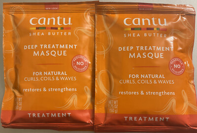 4 X Cantu Shea Butter Deep Treatment Masque for Natural Hair 1.75oz Lot Of 4