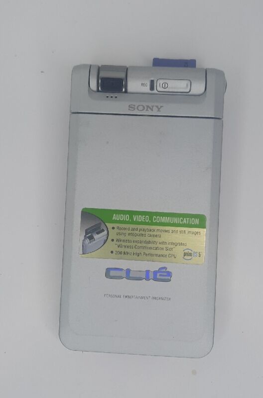 Vintage Sony Clie Peg-nx70v/u Silver Digital Camera Handheld No Charger Untested